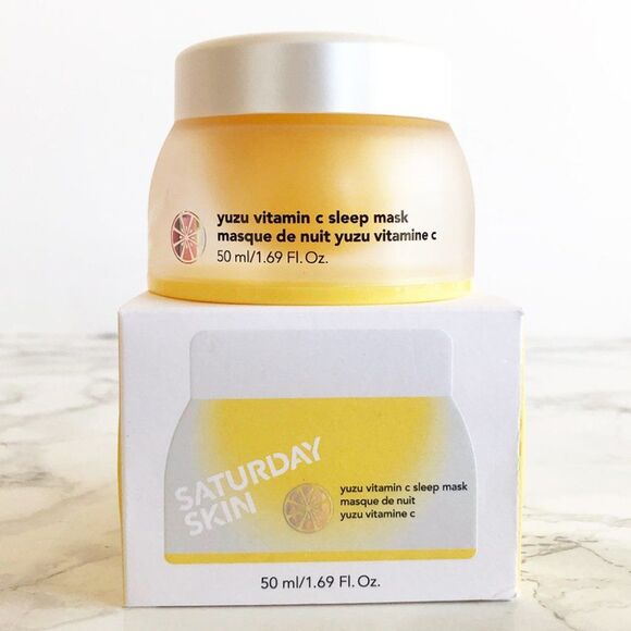 NIB Yuzu Vitamin C Sleep Mask - Saturday Skin - Picture 7 of 8